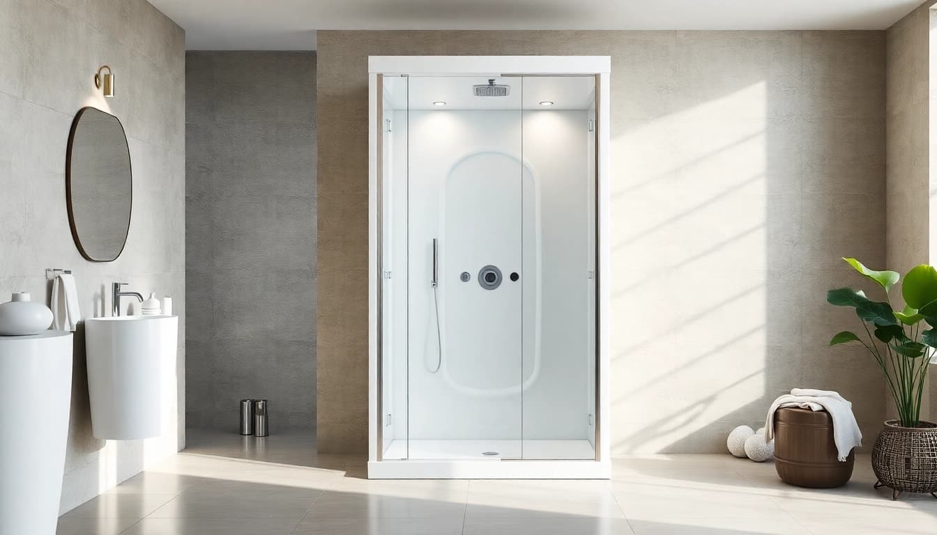 Erleben Sie die stilvolle sonni Duschkabine mit modernem Design und einladender Atmosphäre.