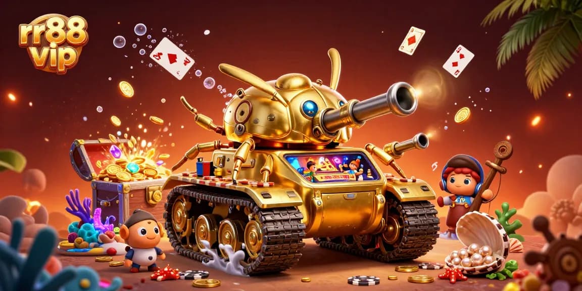 Experience thrilling games at rr88 vip, enhanced by dynamic casino elements in a vibrant scene.