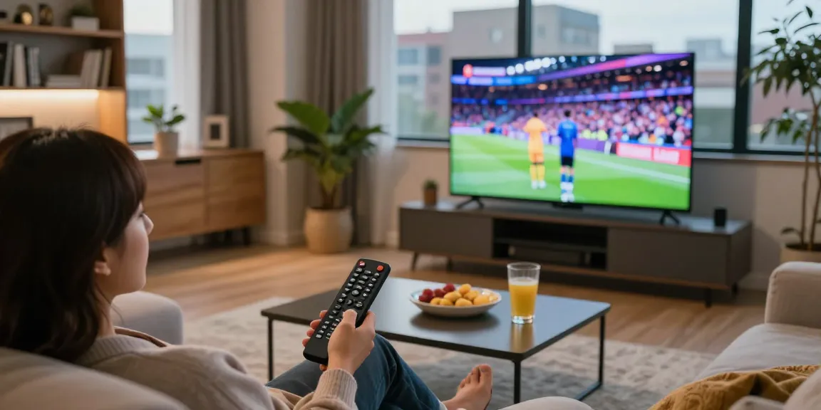 Relaxing while iptv kopen for seamless streaming in a modern living room
