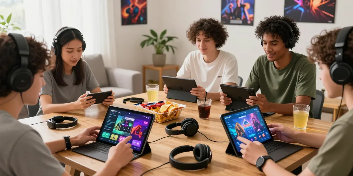 Engaged players enjoying the IE777 app for online gaming experience on multiple devices at home.
