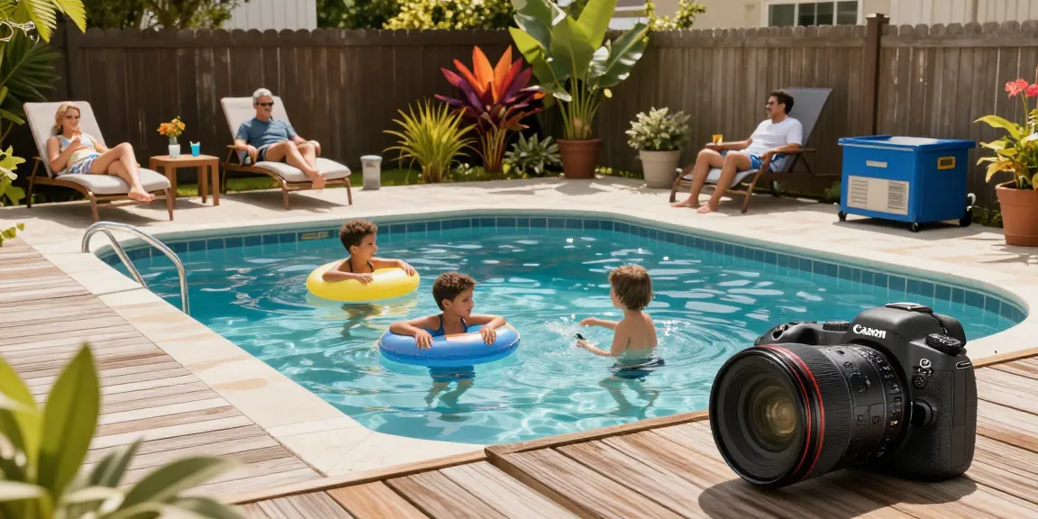 Dolphin Pool Services: Family enjoying a well-maintained pool under the sun.