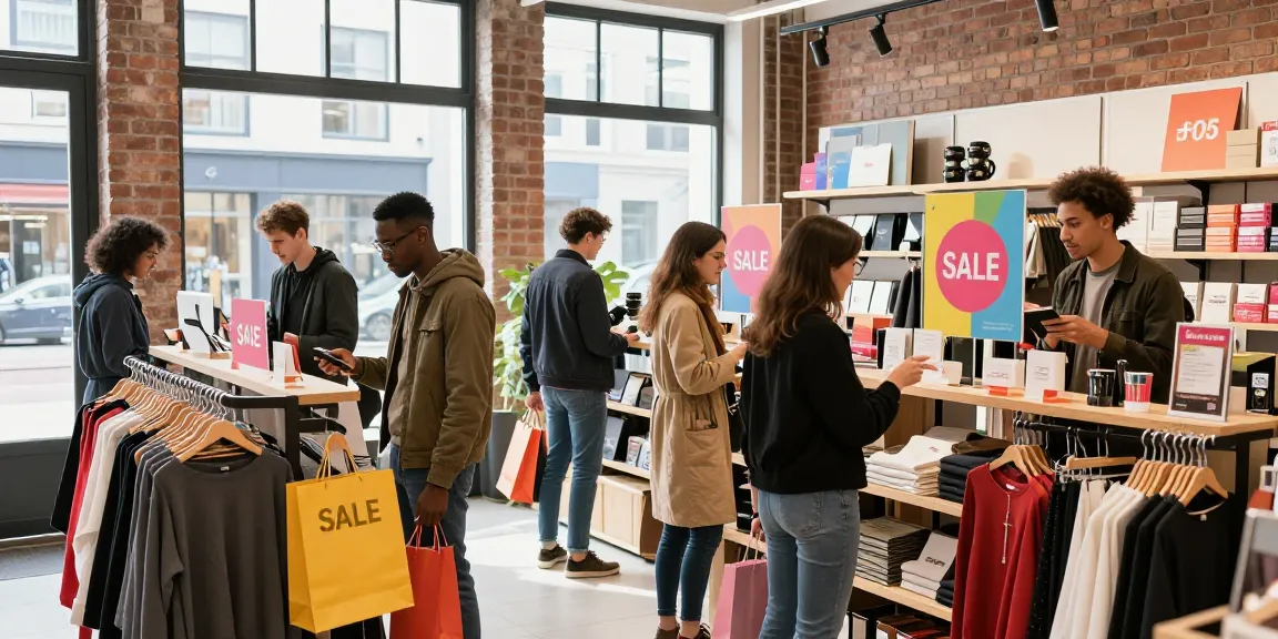 Experience the excitement of a discount code website in netherlands while friends shop for stylish products in an urban setting.