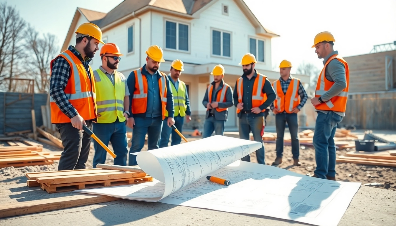 New Jersey General Contractor team working on a residential site, demonstrating expertise in construction safety.
