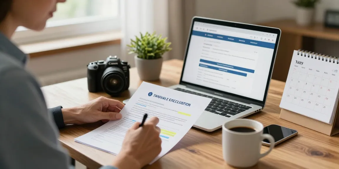 Cancel timeshare: focused individual drafting a cancellation letter in a cozy home office.