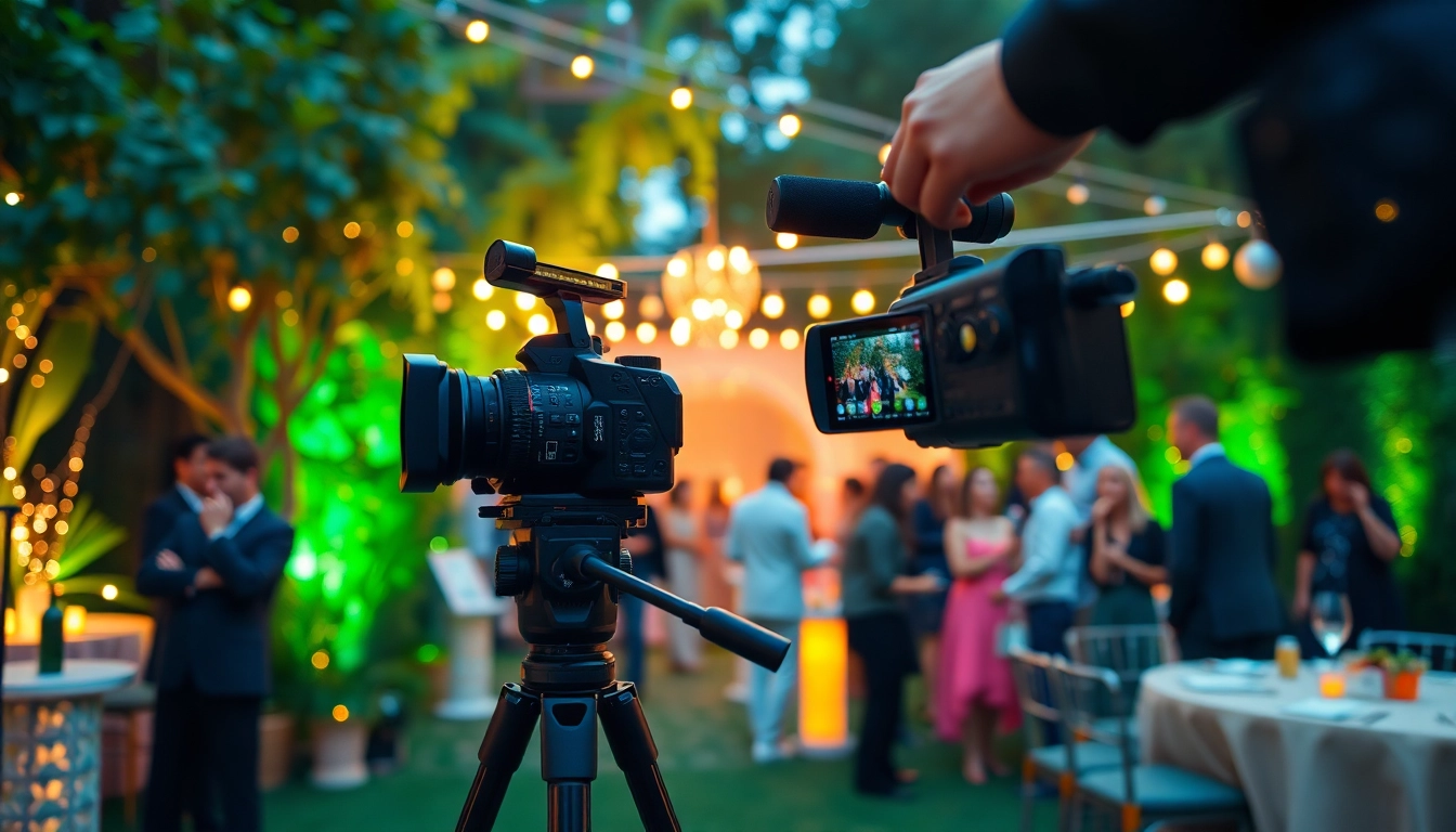 Capturing joyful moments with Event videography services at a beautiful outdoor celebration.