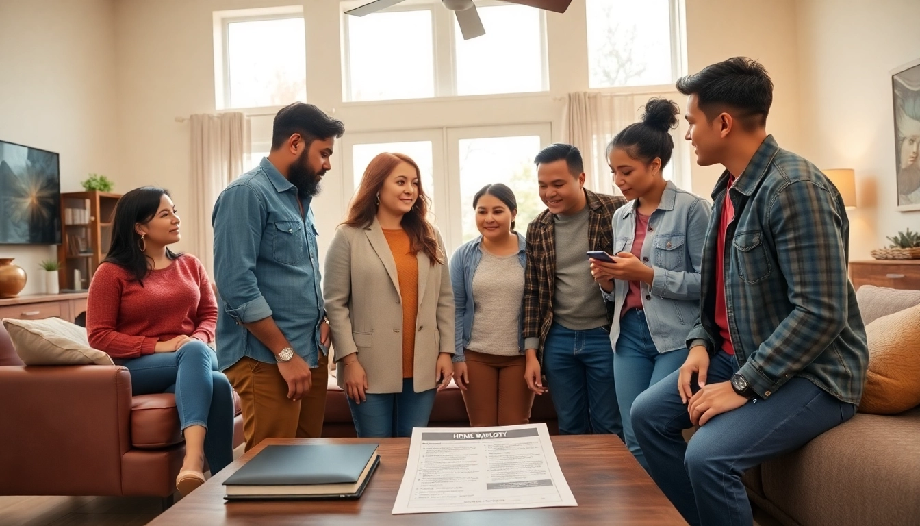 Understand home warranty for rental properties with a group evaluating safety features.