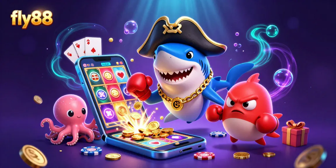 Experience thrilling gaming at fly88 with pirates and underwater treasures in a dynamic casino scene.