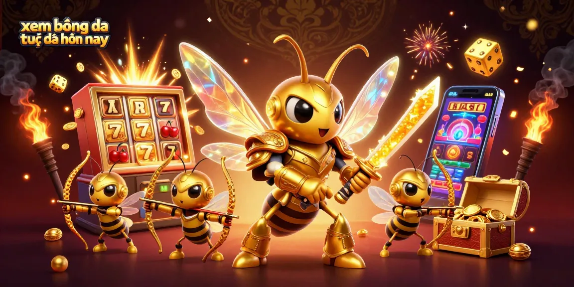 Watch xem bóng đá trực tiếp hôm nay with vibrant 3D characters celebrating a jackpot in a casino.